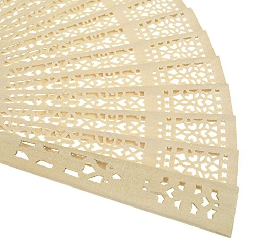 FORSUN Sandalwood Fan (Set of 50 pcs) Wedding Favors&Birthday Gifts&Christmas Gift